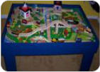 DIY toy Train Tables